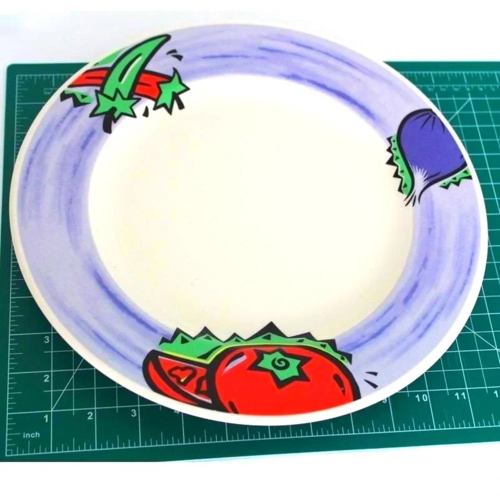 Syracuse‎ China Vegetable Pattern Dinner Plate Ceramic Lavender 12
